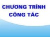 Chương trình công tác